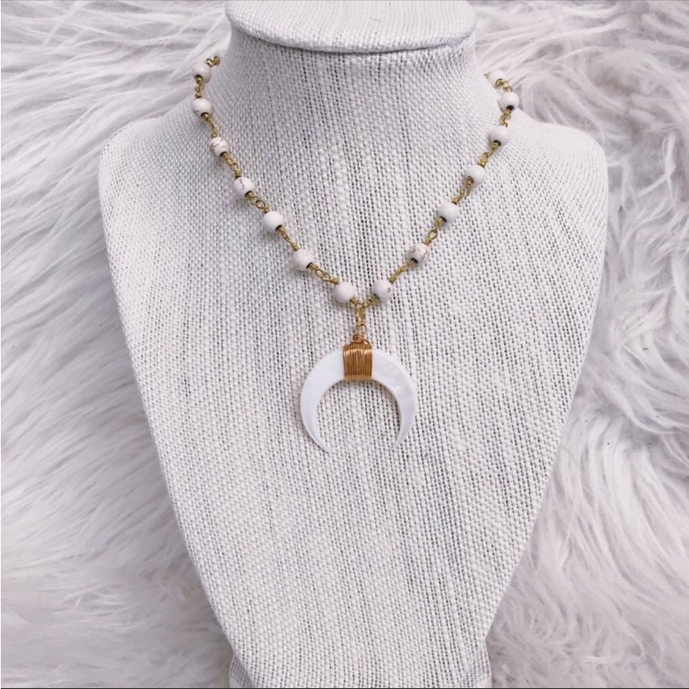 Crescent moon necklace